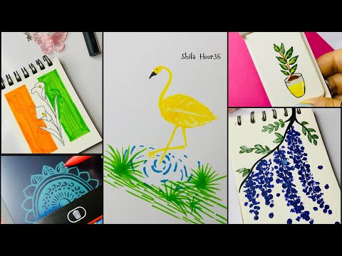 40 Painting Tutorial 🎨 || Easy Painting Techniques #art  #satisfying  #shilahoor36