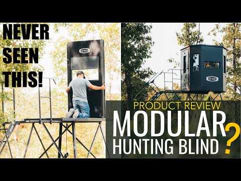 NEW KIND OF HUNTING BLIND! - Set it up anywhere! (MODULAR BLIND)