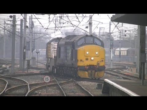DRS 37425+37259. 6C52. Carnforth. 07/03/13