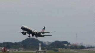 preview picture of video 'North American Boeing757-28A【N755NA】 Take off@Kadena AB RWY05L'