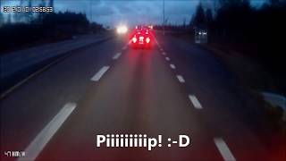 Olyckor och dumheter i trafiken, filmat från långtradarens perspektiv