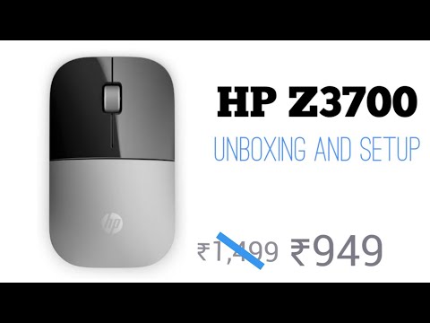 HP Z3700 Wireless Mouse - Unboxing and Setup