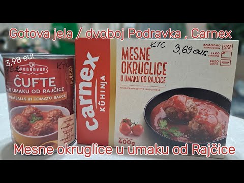 Gotova jela - Mesne okruglice u paradajz sosu - Čufte u paradajz sosu