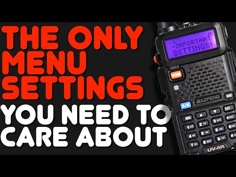 Baofeng UV-5R For Beginners - Menu Settings You Need To Know - Learn The Baofeng UV5R - Ham Radio