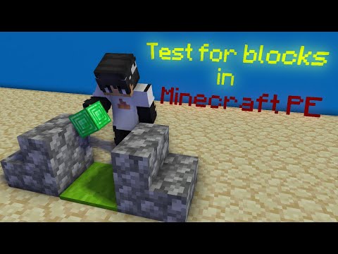 How to use /testforblock in Minecraft || Minecraft Bedrock | Pocket Edition