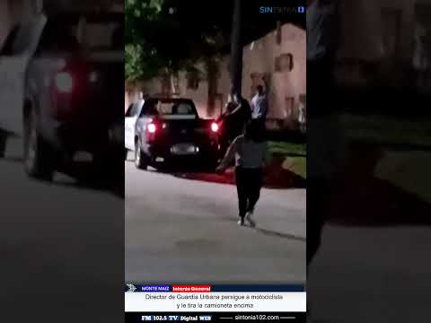 Guardia Urbana persigue motociclista en Monte Maíz