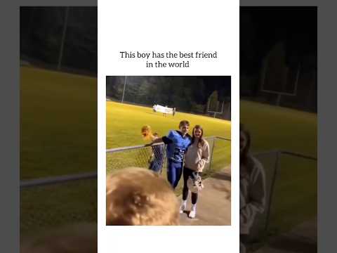 This boy has the best friend in the world