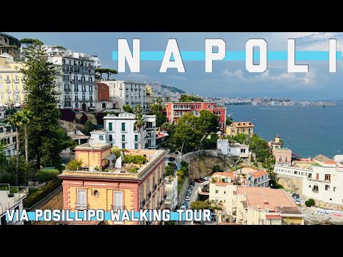 Walking Tour NAPOLI via Posillipo | City Walk - 4K UHD