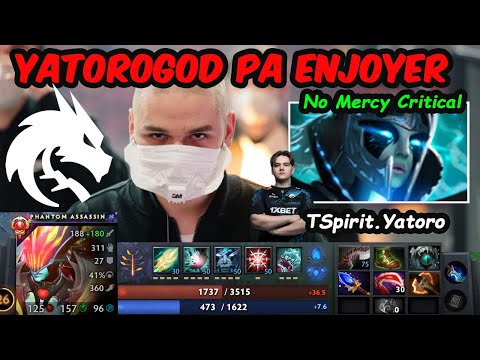 This is How Yatoro plays Phantom Assassin Carry - NEW FAVOURITE HERO INSANE DAMAGE