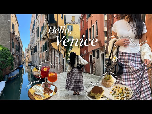 Travel vlog - a few days in venice, italy 🇮🇹🍝 | vintage shopping & cafe mornings with my bf
