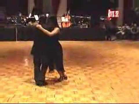  Orlando Paiva Jr.  and  Mariana Meling  are  dancing  to  the  tango  "  Bahia Blanca  "