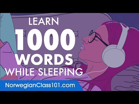 Norwegian Conversation: Learn while you Sleep with 1000 words
