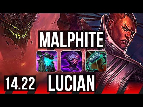 MALPHITE vs LUCIAN (TOP) | KR Grandmaster | 14.22