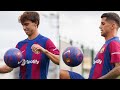 JOAO FÉLIX & JOAO CANCELO FIRST TOUCHES AS A BARÇA PLAYERS IN HIS OFFICIAL PRESENTATION ⚽💙❤️
