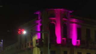 Iluminan centro histórico de Santiago de Cuba en su 505 años