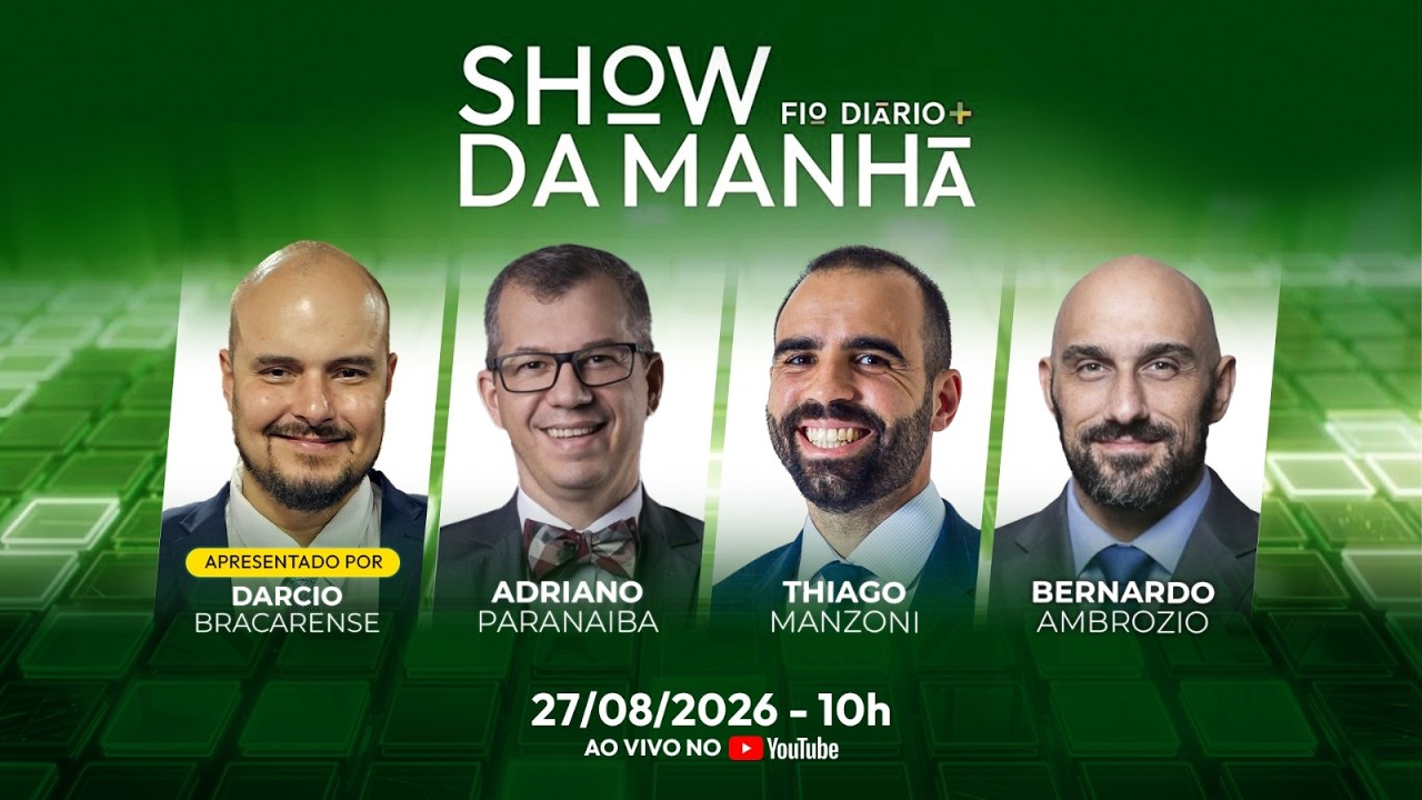 SHOW DA MANHÃ COM DARCIO BRACARENSE, ADRIANO PARANAIBA, THIAGO MANZONI E BERNARDO AMBROZIO 27/08