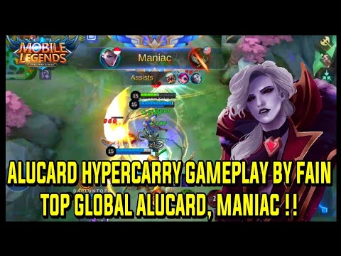 ALUCARD HYPERCARRY 19 KILL WITH MANIAC - MOBILE LEGENDS ALUCARD NEW GAMEPLAY
