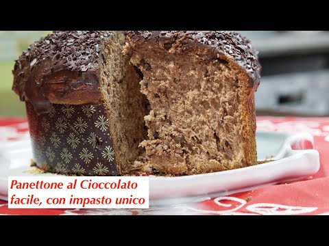 PANETTONE AL CIOCCOLATO facile con impasto unico