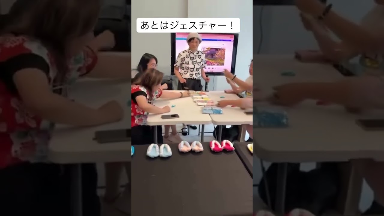 初・海外での布ぞうりワークショップに奮闘中