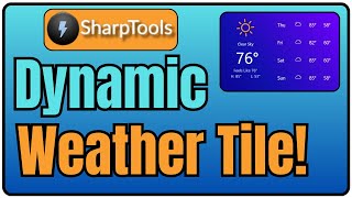 SharpTools Weather Tile for Real-Time Updates & Multi-Day Forecasts