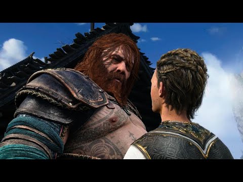 Thor Saves Atreus from Heimdall as Odin Arrives – GOW Ragnarök Scene