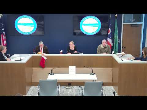 Geauga County Board of County Commissioners Meeting of 30th December 2025.