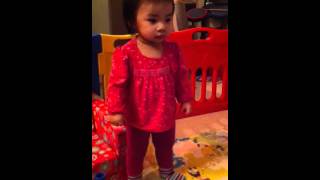 Baby Alexis dancing Playschool Cockatoo dance