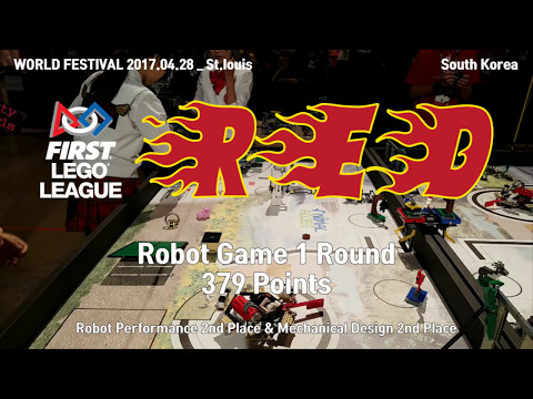 Team RED : FLL WF St.Louis Robot Game 379 points