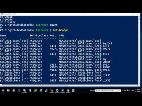 Do awesome things in 5 minutes or less: dbatools & SPNs