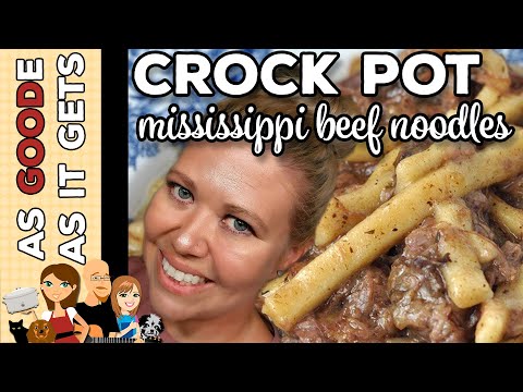 Crock Pot Mississippi Beef & Noodles
