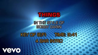 Bobby Darin - Things (Karaoke)