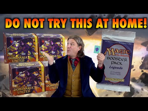 Do Not Try This At Home! Dominaria United Collector Booster Boxes VS Legends Booster Pack!