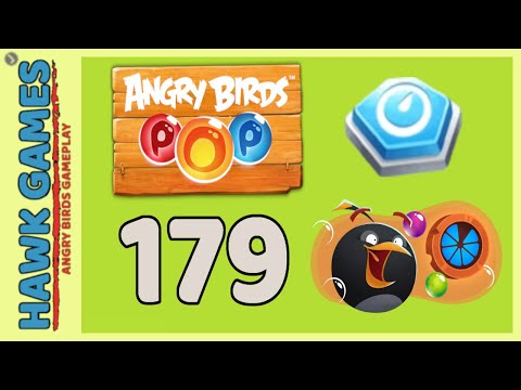 Angry Birds Stella POP Bubble Shooter Level 179 - Walkthrough, No Boosters
