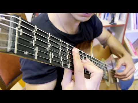 Bach's Presto on Microtonal Guitar in Werckmeister III Tuning - Burak Akan