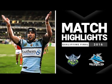The Grand Final run starts | Raiders v Sharks Match Highlights | Qualifying Final, 2016 | NRL