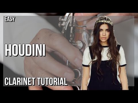 How to play Houdini by Dua Lipa on Clarinet (Tutorial)