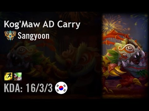 Kog'Maw AD Carry vs Corki - Sangyoon - KR Challenger Path 6.3