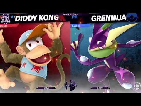 Qphex (Diddy Kong) vs. Keoneon (Greninja) - Orbitar 72 - Pools