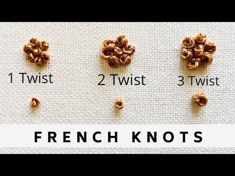 French Knot Tutorial | Easy Tutorial | Afeei | Videos