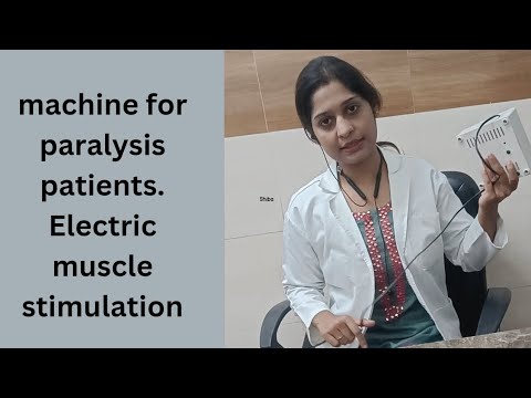 machine for paralysis patients #how to use electric muscle stimulation #EMS