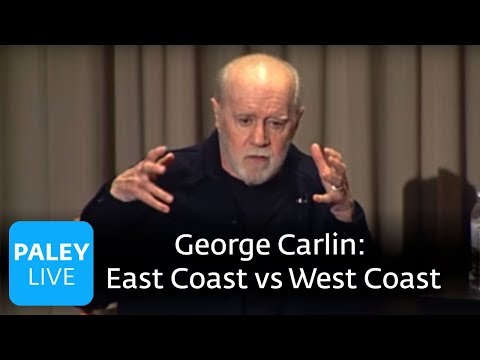 George Carlin - East Coast vs West Coast (Paley Center, 2008)