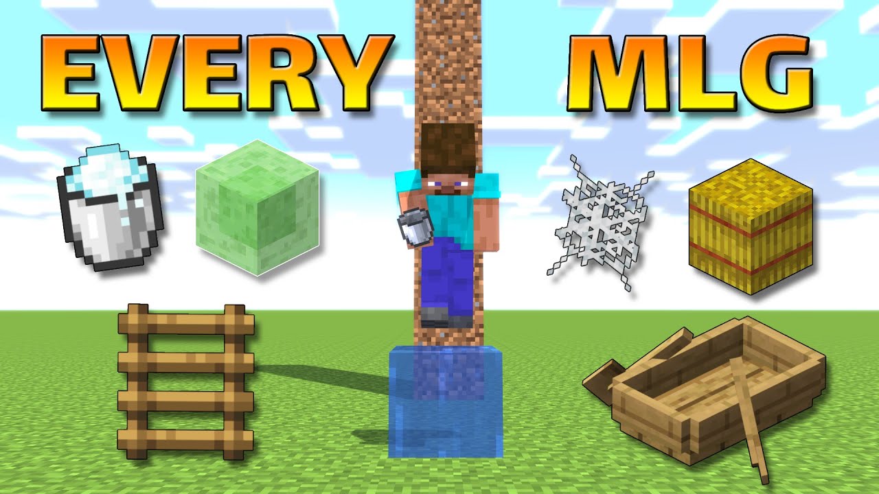 Trying Every MLG in Minecraft For The First Time