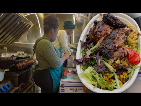 INSIDE NYC Jerk Chicken Food Truck l Jamaican Street Food