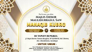 Download lagu 🔴 MAJLIS DZIKIR MAULIDURRASUL SAW MANAQIB KUBRO DI TAMAN BUNGKUL KEC. WONOKROMO SURABAYA. mp3