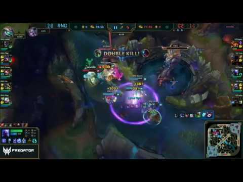 UZI QUADRA KILL! - RNG Uzi Twitch Quadra Kill vs G2 (G2 vs RNG Worlds 2017 Highlight)