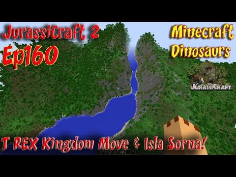 JurassiCraft 2.0 Jurassic World Ep160 Isla Nublar 2 T REX Kingdom Move Isla Sorna 1st Look
