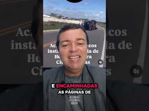 CAMINHÃO T◇MBA E BLOQUEIA TRANSITO ENTRE CICERO DANTAS E HELIÓPOLIS.