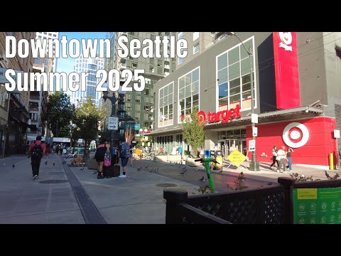 Downtown Seattle Summer Walk (August 2025)