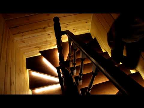 Автоматическая подсветка ступеней лестницы Stairslight