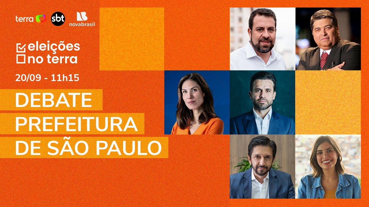 AO VIVO | Acompanhe o debate entre os candidatos à prefeitura de São Paulo